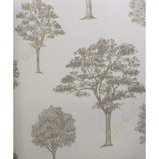 Gold brown colour beautiful natural full tree design home décor wallpaper for walls