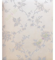 Brown grey colour traditional floral design home décor wallpaper for walls
