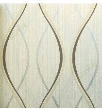 Brown silver gold contemporary design vertical stripes home décor wallpaper for walls