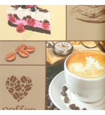 Brown red pink cream orange color coffee seeds beautiful designed plant leaf in coffee cup letters time watch cakes strawberry home décor wallpaper