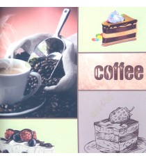 Pink brown blue grey color coffee seeds beautiful designed plant leaf in coffee cup letters time watch cakes strawberry home décor wallpaper