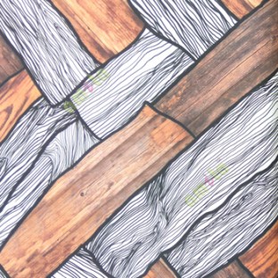 Black brown white color natural wooden texture finished cracks zebra skin designs wooden flooring tiles  zigzag patterns vertical lines home décor wallpaper
