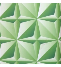 Green beige color geometric star sharp edges carved designs 3D pattern pyramid valley home décor wallpaper