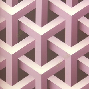 Purple black beige color geometric vertical weaving pattern bold lines three pathways patterns home décor wallpaper