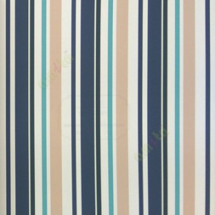 Blue white beige color bold vertical stripes straight lines busy pattern colourful designs beautiful finished home décor wallpaper
