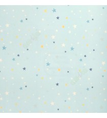 Blue yellow white grey color beautiful kids collection colorful stars shining in the sky kids home décor wallpaper