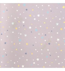 Grey yellow blue orange color beautiful kids collection colorful stars shining in the sky kids home décor wallpaper