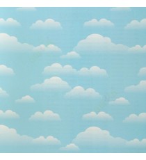 Blue white color beautiful clouds pattern layers of curved cloud home décor wallpaper