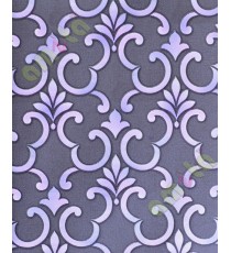 Black purple pink traditional ornate design home décor wallpaper for walls