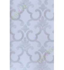 White grey traditional ornate design home décor wallpaper for walls