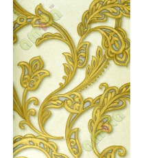 Gold brown traditional floral design home décor wallpaper for walls
