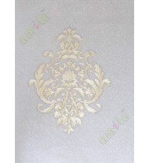 Grey gold colour traditional motifs home décor wallpaper for walls