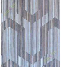 Brown grey colour contemporary connected stripes home décor wallpaper for walls