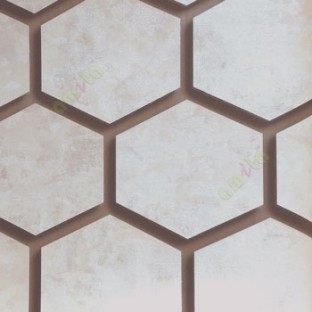 Black grey brown color geometric hexagon honeycomb pattern wallpaper