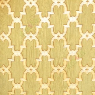 Green brown color moroccan pattern texture finished traditional design wallpaper