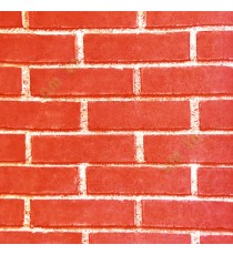 Natural look red black beige color texture brick  finished contemporary look wallpaper