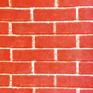 Natural look red black beige color texture brick  finished contemporary look wallpaper