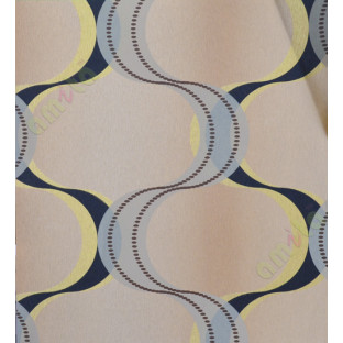 Brown black yellow dot and colourful vertical lines home décor wallpaper for walls