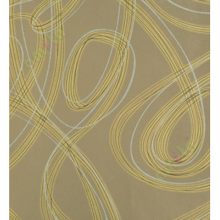 Gold brown grey colour contemporary thread lines home décor wallpaper for walls