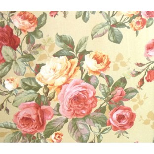 3D finished pleasant looks with red rose flower and green color leaves buds in long stems floral wallpaper