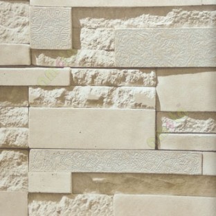 Natural stone cladding finished brown beige color texture design stone carved wallpaper