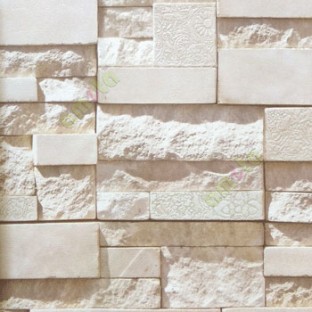 Natural stone cladding finished grey beige color texture design stone carved wallpaper