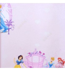 Beautiful kids collection for girls barbie girls in yellow blue red purple blue colors combination characters glitters heart in texture finished wallpaper