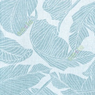 Green grey color big leaf with stem traditional look natural finished and feel wallpaper