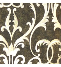 Black gold white grey color natural floral swirls traditional design texture finished background horizontal lines home décor wallpaper