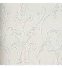 White grey silver beige color natural floral swirls traditional design texture finished background horizontal lines home décor wallpaper