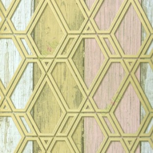 Gold pink brown beige color natural wooden old discolored plank fencing attached patterns water flowing tube triangle texture background wallpaper