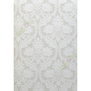 White grey brown beautiful damask home décor wallpaper for walls