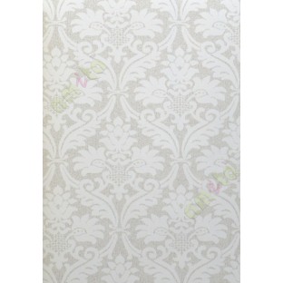 White grey brown beautiful damask home décor wallpaper for walls