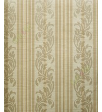 Brown beige yellow vertical motif with bold stripes home décor wallpaper for walls
