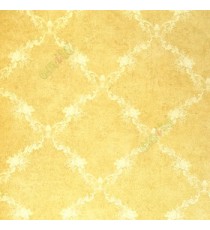 Mustard yellow color self texture small gradients anti-slip feel with crossing floral bolds  in wallpaper