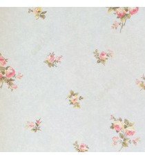 Green pink yellow blue beige color beautiful small flowers clipped in the walls with thin long stems in the gradient texture wallpaper