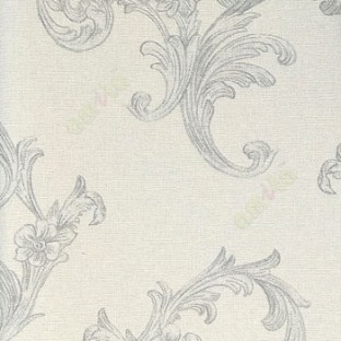 Dark grey and light grey combination color swirls with daisy flower full texture wallpaper