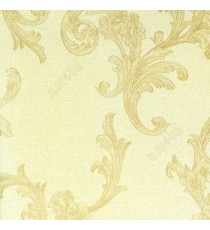 Mustard yellow and beige color combination color swirls with daisy flower full texture wallpaper
