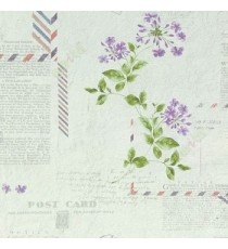 Black grey purple green yellow textured background old type of news papers and letters written and stamped with fresh beautiful floral long leafy stem vintage car wallpaper