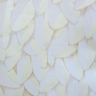 Beautiful natural solid leaf pattern beige white color continues leaf designs wallpaper