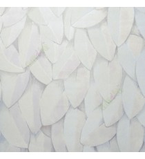 Beautiful natural solid leaf pattern grey white color continues leaf designs wallpaper