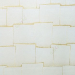 Cream gold color geometric pattern square shaped pattern wallpaper