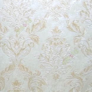 Beautiful damask pattern beige gold traditional finished embossed designs clear pattern wallpaper