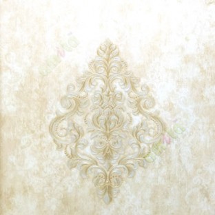 Big damask pattern traditional texture background brown beige gold color self damask pattern wallpaper