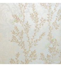 Brown beige gold color natural florallong stem twig pattern texture self pattern wallpaper
