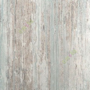 Solid texture blue beige brown grey color carved finished vertical texture lines wood plank finished wallpaper