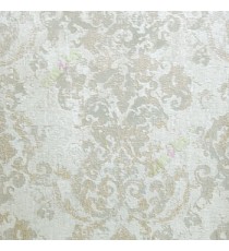 Traditional big  beige  grey cream color texture finished palace look pattern wallpaper