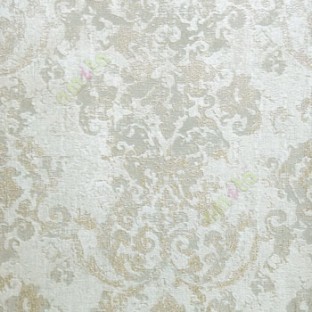 Traditional big  beige  grey cream color texture finished palace look pattern wallpaper