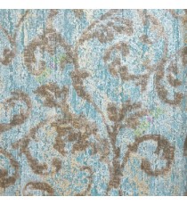 Dark green beige brown gold color texture finished traditional continue swirls embossed finished wallpaper