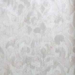 Beige cream brown color traditional patterns with texture finished damask design wallpaper